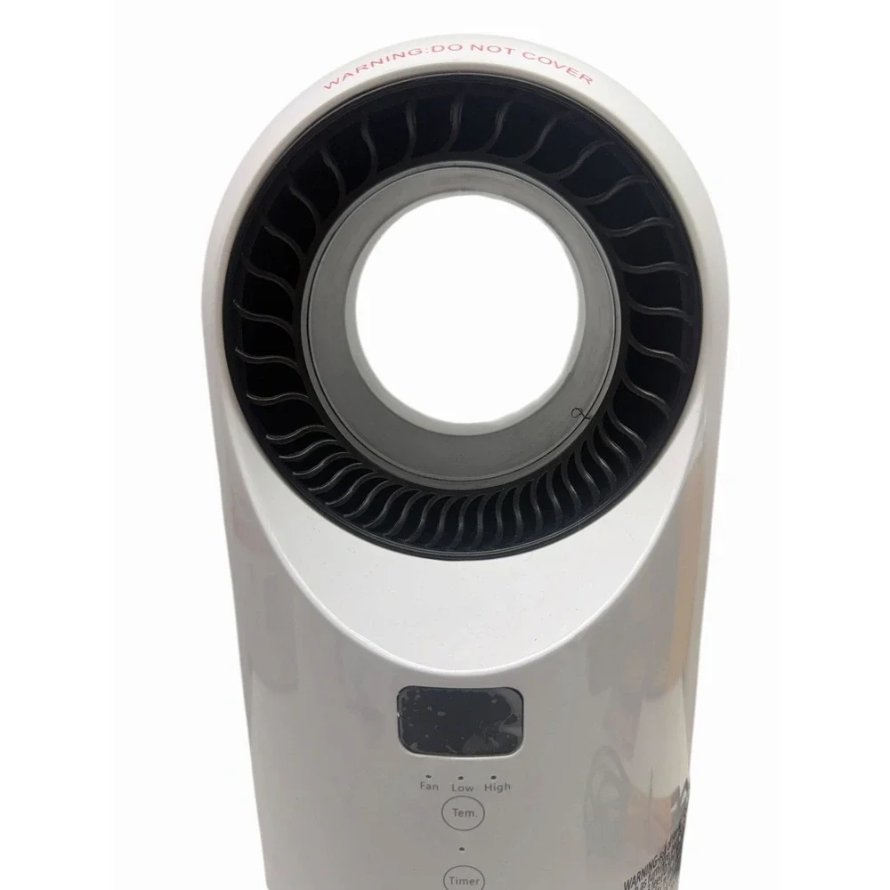 Konwin PTC-12H Bladeless Ceramic Fan Heater 1500W Oscillating Open Box w/ Remote